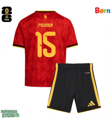 Belgien Thomas Meunier #15 Replika Babytøj Hjemmebanesæt Børn VM 2026 Kortærmet (+ Korte bukser)